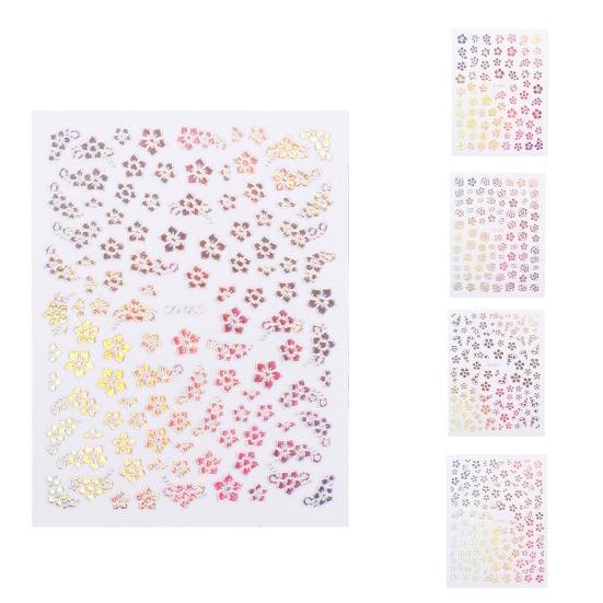 Nail Sticker Self Adhesive Removable Paper Three-dimensional Flower Nail Sticker DIY Nail Art Beauty Supplies