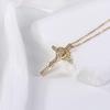 Korean Style 100 Languages 'I Love You' Cross Projection Necklace
