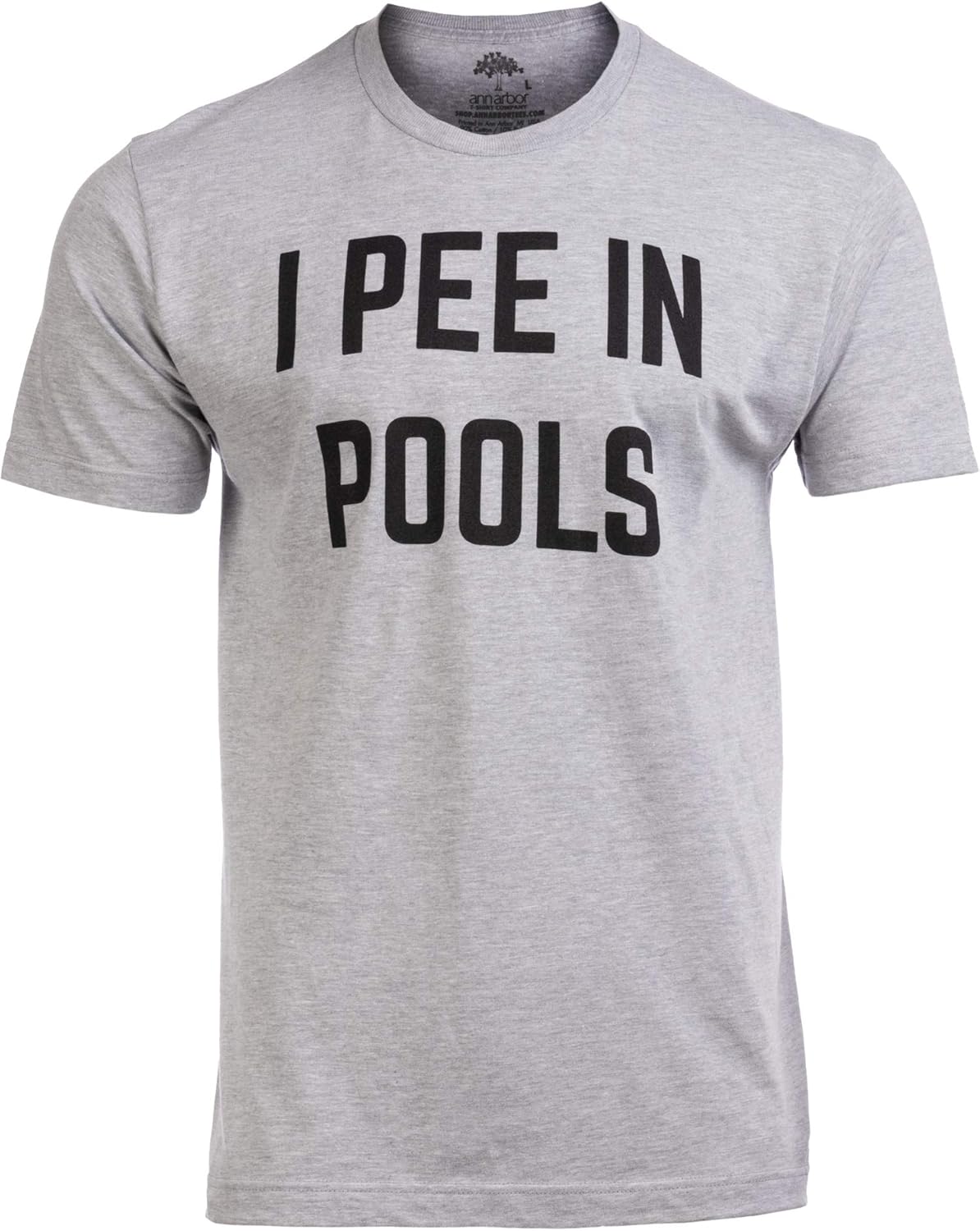 I Pee in Pools | Funny Bachelor Party Phrase Saying Embarassing Humor Joke Funnt T-Shirt for Men S разноцветный