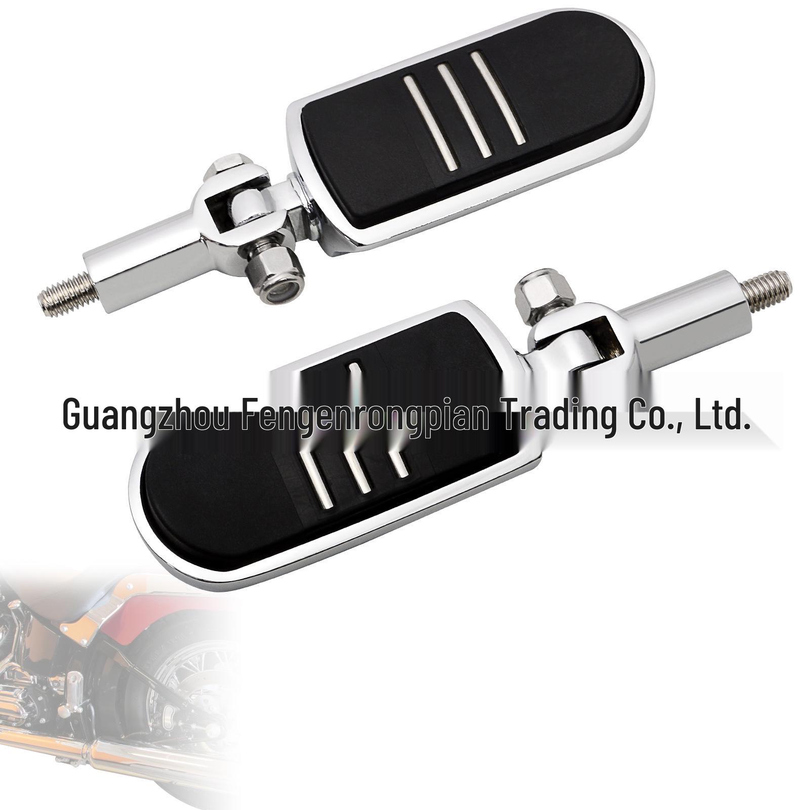 Chrome Rear Passenger Footpeg Assembly for 2000-2006 Harley Softail & Fat Boy Models Chrome Footpeg Assembly