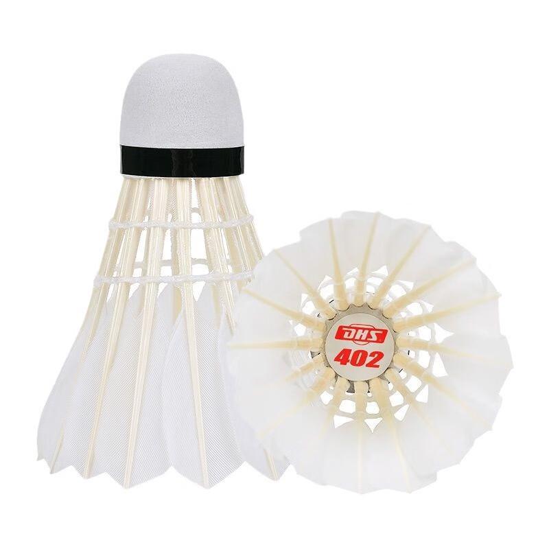 Double Happiness 402 Goose Feather Badminton Shuttlecocks (12-Pack)