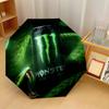 Monster Energy Print 8?Ribs Automatic Umbrella Wind Resistant Lightweight Folding Umbrella For Outdoor Travel