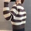 Navava Women S Warm Striped Color Block Long Sleeve Knit Sweater Nk3425