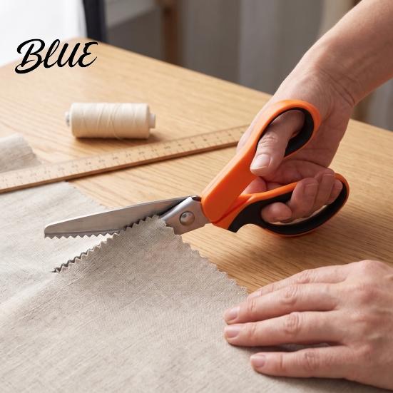Zigsag Scharen voor Stof Zigzag Naaischaren Roestvrij Staal Getand met Ergonomisch Handvat Quilten En Knutselen Scharen Handheld Randknippen