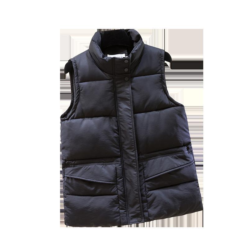Cotton vest jacket women's versatile short new thermal vest casual bread jacket sleeveless vest tide