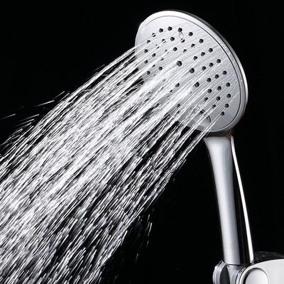 Shower Heads Silver Bathroom Hand Held Shower Sprayer Head With Luxury Ceramics Bath Round Rainfall Shower Faucet 9258