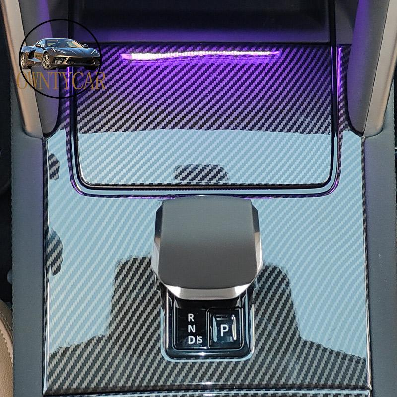 ABS Carbon fiber For Land Rover Discovery Sport 2026-2026 Car Center Console Gear Shift Panel Decorative Sticker Car Accessories