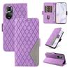 Applicable To Honor Magic5 Pro Mobile Phone Leather Case, Enjoy 50 Two-color Rhombus Small Fragrant Wind Card Wallet