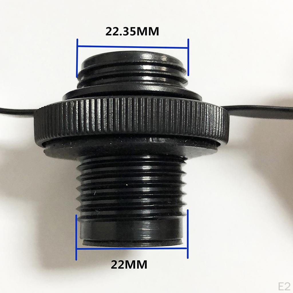 1 Pair Air Valve Caps Inflate Deflate Plugs Replacement Screw For Inflatable Boat Fishing Boats Raft