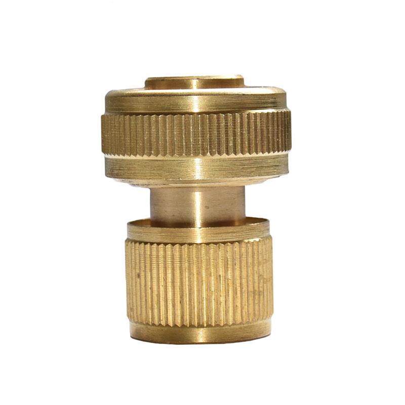 5pcs Brass Hose Connector 3/4 Garden Hose copper Fittings The Faucet Adapter 20mm Hose Water Gun Adapter Joint 5Pcs