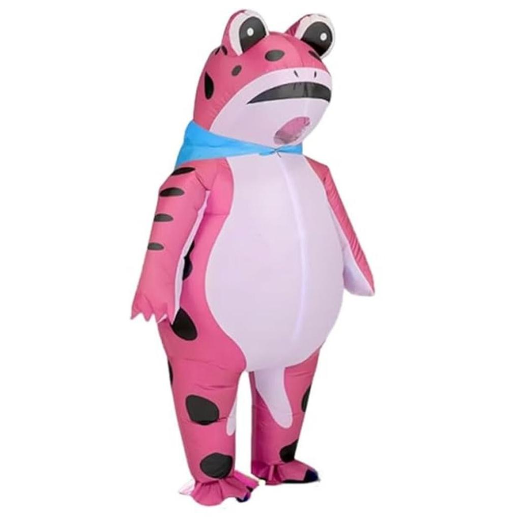 Funny Inflatable Frog Costume,Funny Full Body Inflatable Costume Adult/Child for Cosplay Party, Halloween Cartoon Frog Suit