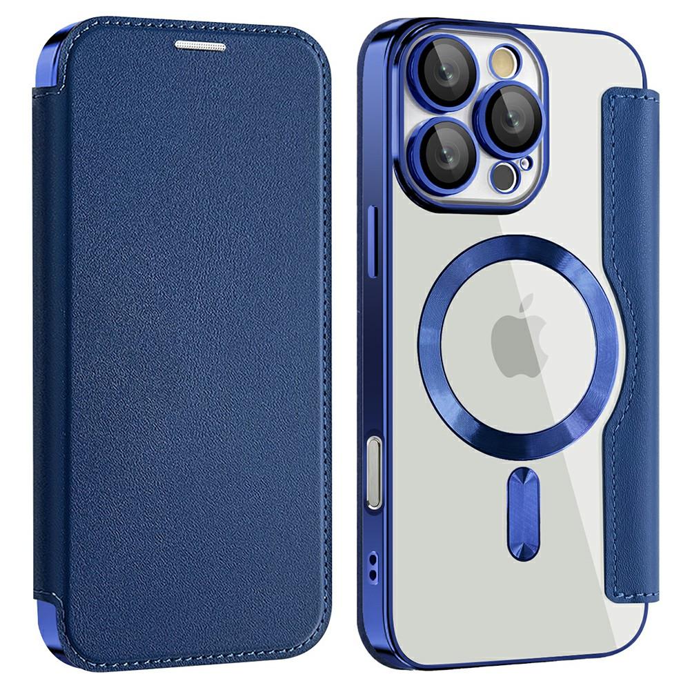 For iPhone 16 Pro Case Compatible with MagSafe RFID Blocking Card Holder Leather Phone Cover