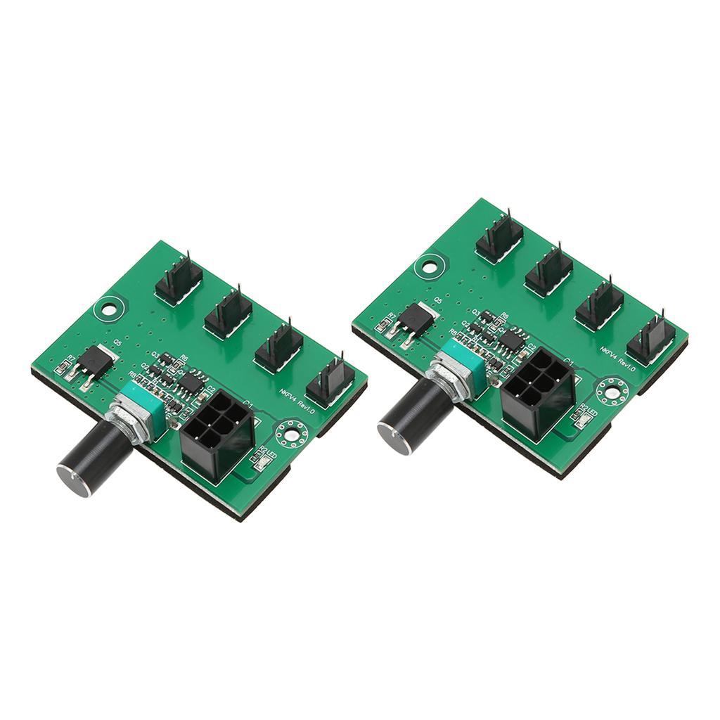 2PCS PC Fan Pressure Speed Adapter PWM 2Pin 3Pin 4Pin Fan Adapter 4 Way Shunt 12V Speed
