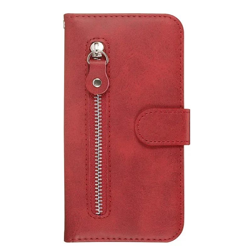 Leather Zipper Flip Wallet Case For Xiaomi 14T 14 13T 12T Redmi 14C 13C 12C Redmi Note 14 13 Pro Plus 12 Turbo 12S Phone Cover