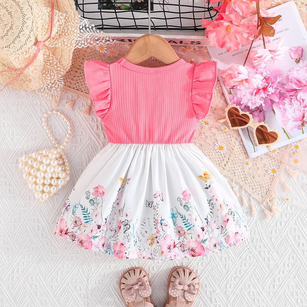 3M-3J Süße Babykleider Modische Kleider Mädchen Printkleider Sommerkleider