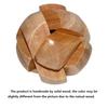 Puzzle 3D in legno Kongming Lock - Rompicapo con palla per rilassarsi, gioco di intelligenza da tavolo, (Design del calcio), Rilascio di pressione in ufficio, puzzle