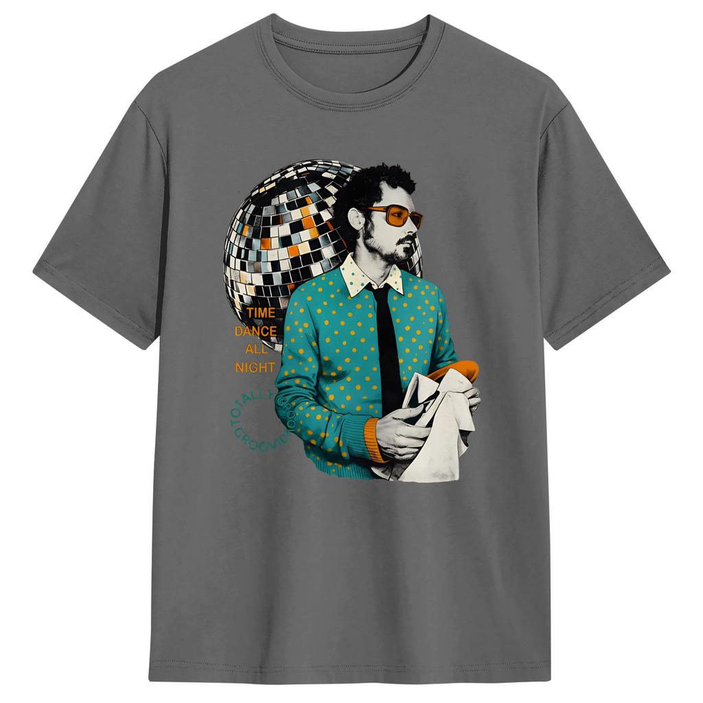 Men TShirt Vintage HS4 Album Music Harry Kiss All The Time Vintage Cotton Tee Shirt Short Sleeve T Shirt Round Neck Clothing