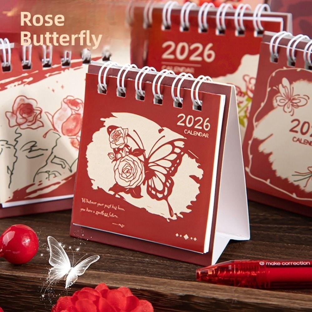 Capybara/Panda Mini Calendar Portable Schedule Planner 2026 Desk Calendar  Office School Supplies