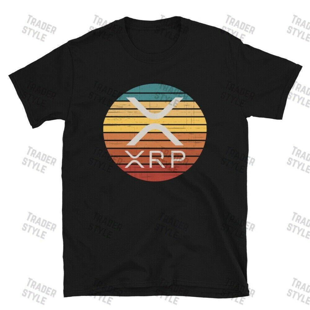 

Футболка Xrp Retro Sunset с криптовалютой Ripple Investor Trader Tee