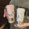 Light Luxury Straw Thermos Cup for Girls - 2024 Edition: Stylish Travel Coffee & Water Cup, Perfect Birthday Gift