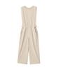 Drawstring Gray Size M [Multi-functional] Jumpsuit, Beige,