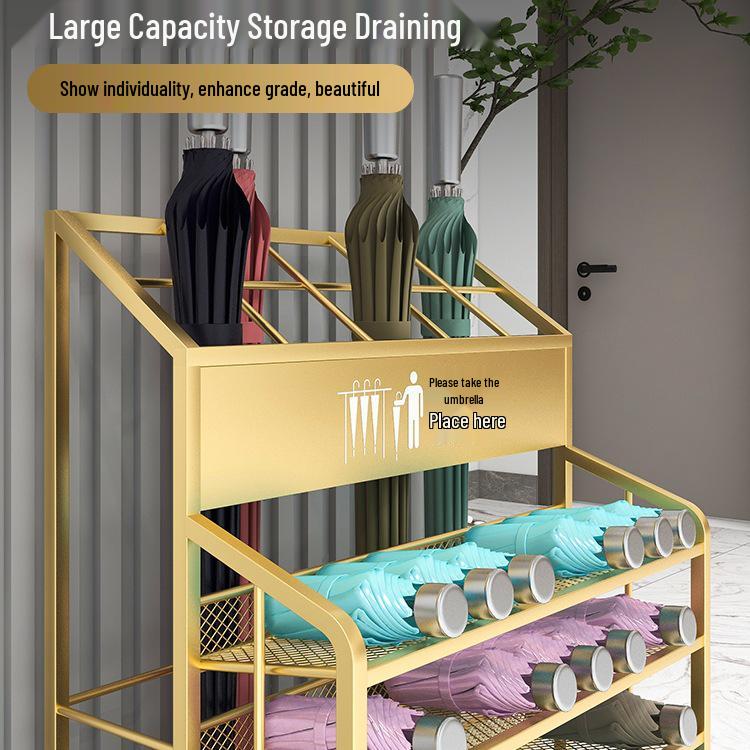 Commercial Large-Capacity Umbrella Rack for Hotel Lobbies and Doorways
