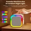 Karaoke Speaker for Kids Adults, Mini Bluetooth Karaoke Speaker with 2 Wireless Microphone and LED Light, Toys for Kids Girls Boys Birthday