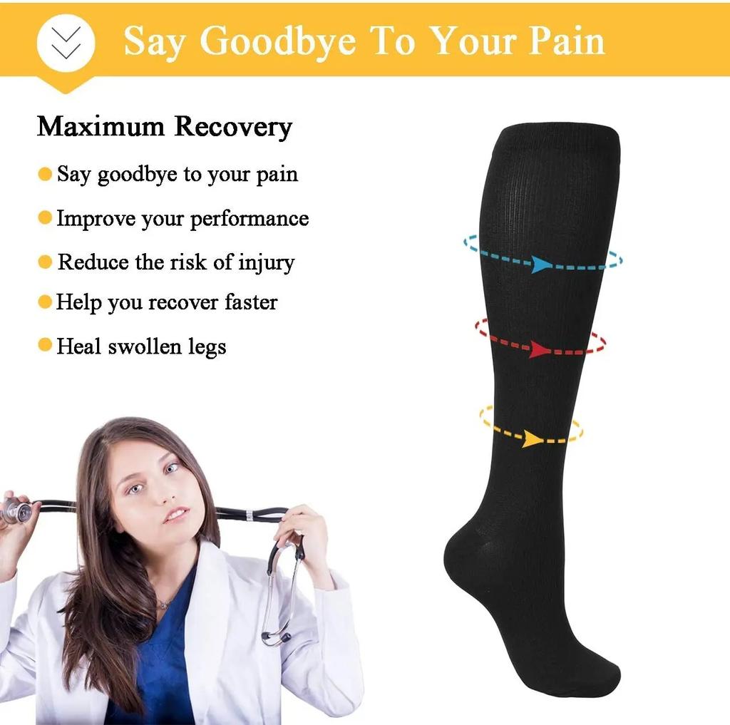 1 Pair Soild Color Compression Stockings Ankle Sock Black White Tube Socks Academic Style Lolita JK Girls Warm Knee Socks