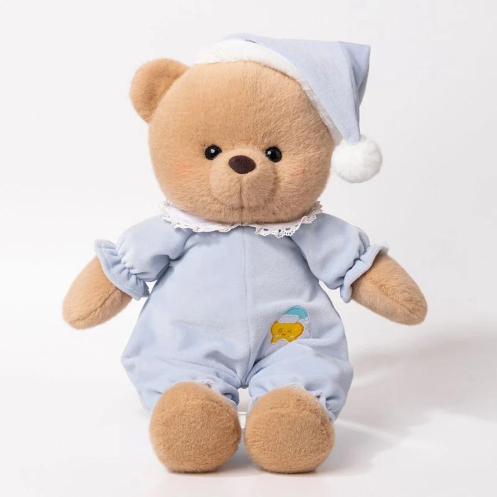40CM Cute Pajamas Bear Plush Toy Doll Bear Pajamas Dress Up To Soothe Children Sleeping Dolls Give Children Birthday Gifts