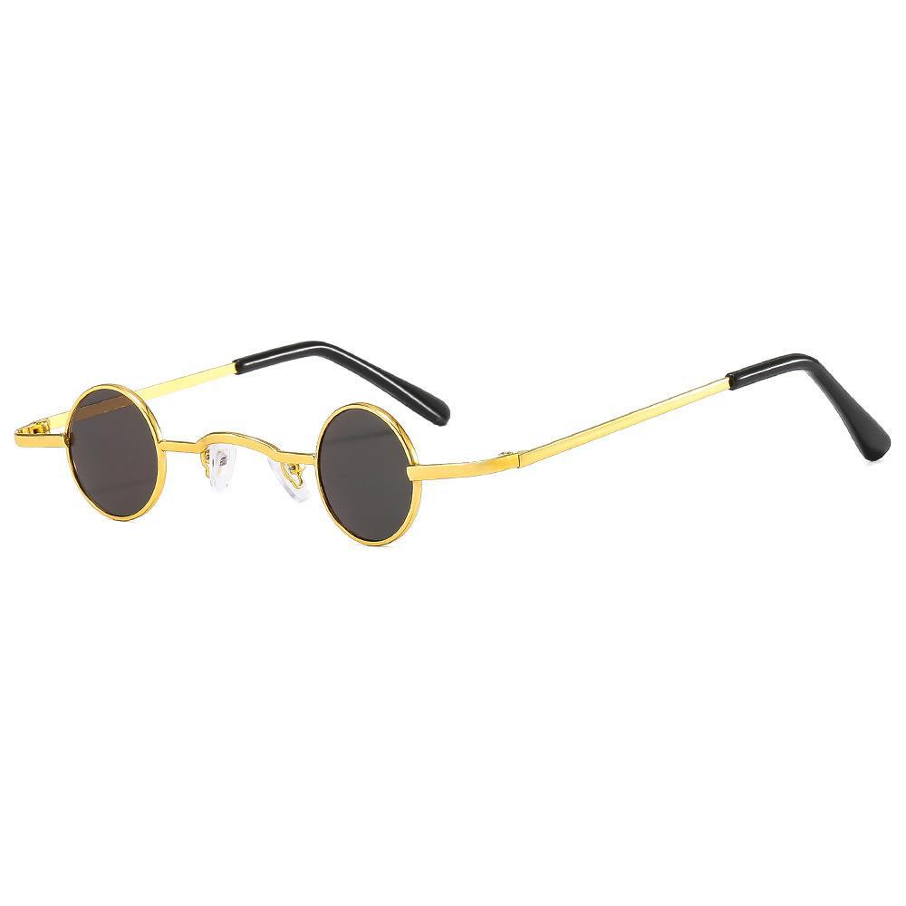 Small Frame Round Retro Sunglasses Men'S And Women'S Mini Small Round Frame Prince Glasses Glasses Hip Hop Sunglasses
