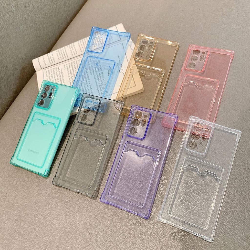 Four Corners Anti-drop Simple Card TPU Transparent Soft Case Samsung S11Ultra/S11FES11 + A11/A11