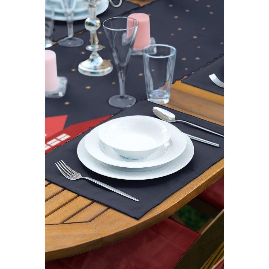 New Year Concept Printed Runner and Placemat Set 5 Pieces / Placemat Table Mat Dining Table Mat Coaster