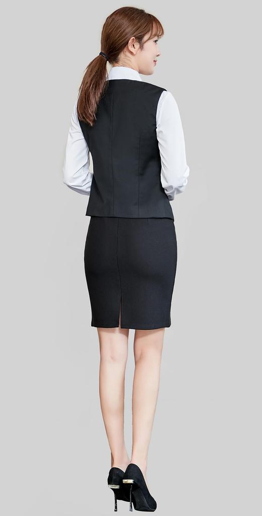 Office Lady Cosplay 4 Piece Set Authentic Office Worker Sexy Uniform Office Lady Costume Halloween Event Costume [Cedar Eight] Women's (M)