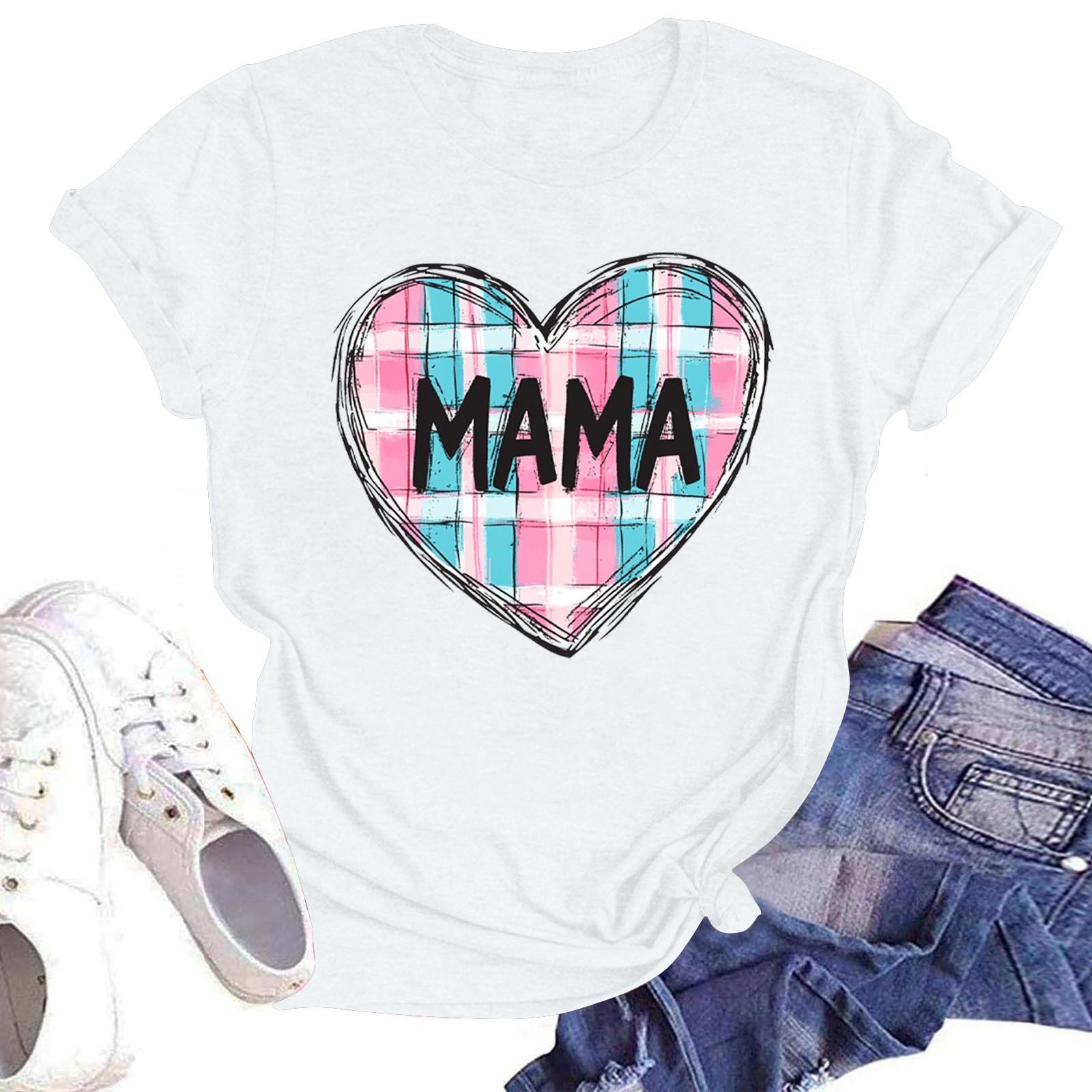 

Жіноча повсякденна футболка з круглим вирізом і короткими рукавами XL білий