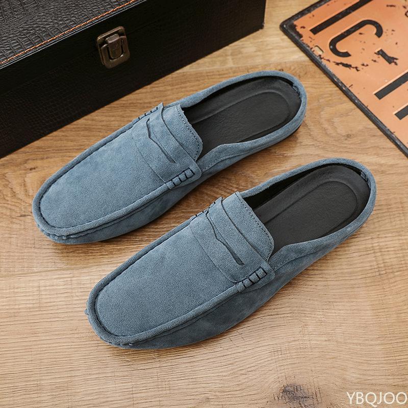 Fashion Summer New Casual Single Shoes with Soft Soles Fashionable Comfortable for Walking Not Tiring Simple Versatile Men's Flat Shoes