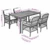 Vidaxl 5-Cz. Garden Furniture Set With Cushions, Black, Poly Rattan