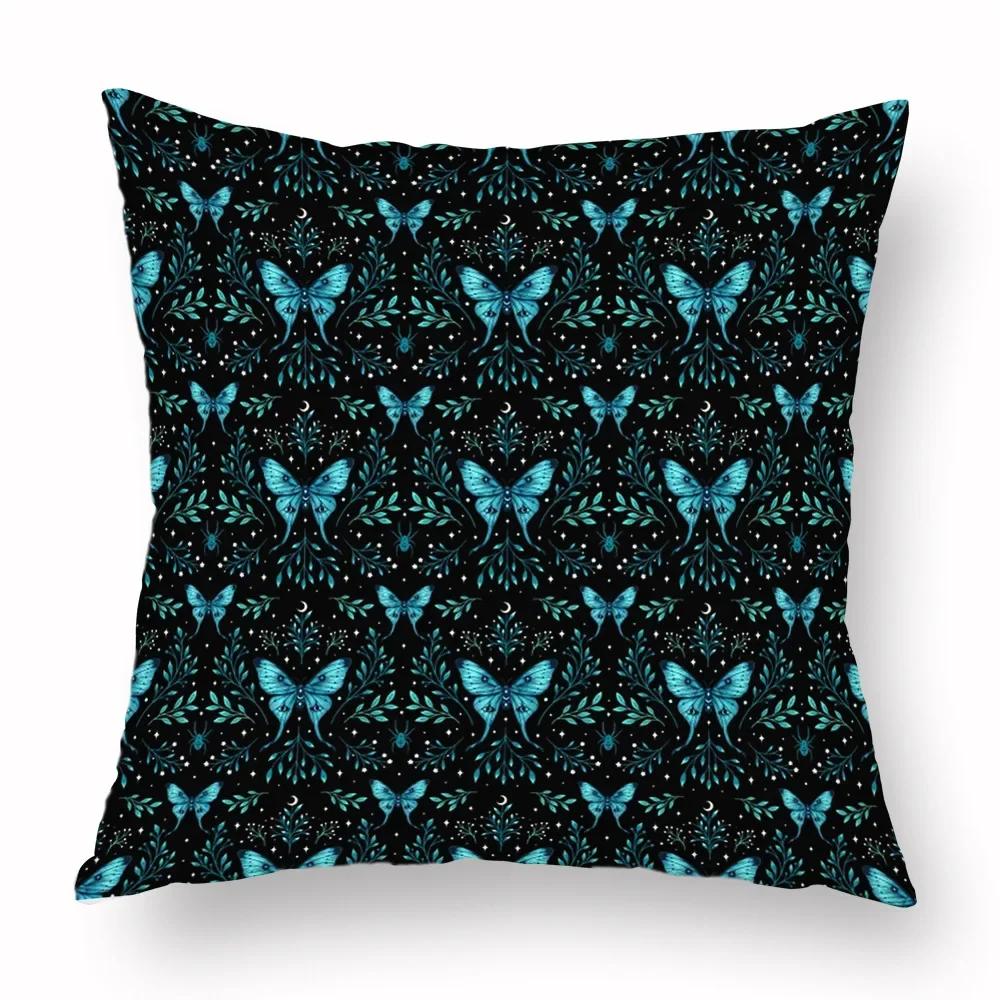 Magic Psychedelic Moon Throw Pillow Cover With Short Plush Print For Living Room Sofa Decoration Cushion Cover Pillow Covers