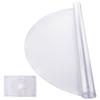 PVC Table Protector 48 Inch Round Clear Plastic Desk Protector 2.0mm Thick