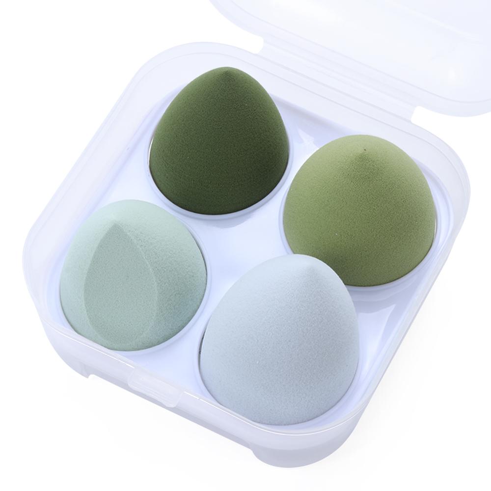 Make-up-Schwamm in verschiedenen Größen, für den trockenen und nassen Gebrauch, Kosmetik-Quastenschwamm, Foundation, Puder, Rouge, Beauty-Tools mit Aufbewahrungsbox