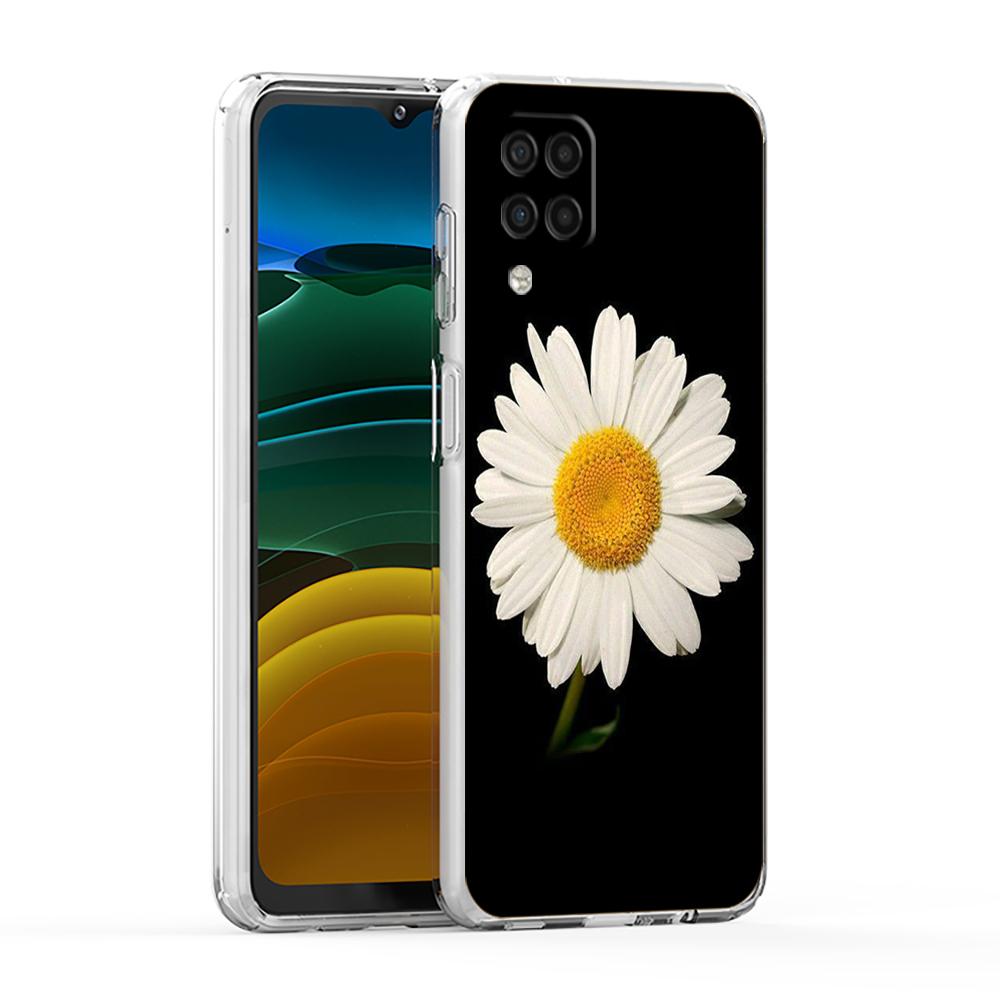 Fashion Fresh Little Daisy Flower Cover for Samsung Galaxy A13 A22 A52S A52 A72 A51 A71 A41 A31 A21 5G Transparent Phone Case