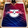 Flannel BlanketRB Leipzig Football Warm Soft Throw Blanket for Indoor Sofa Bed Living Room Use