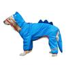 Dog Raincoat Waterproof Dogface Large Dog Rain Coat Jacket Reflective Adjustable Pet Dog Raincoat with Hood Pet Supplies