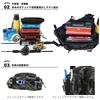 HAKAWAFLY Fishing Bag 5WAY with 2 Rod Belts and 5 Carabiners Fishing Bag Waterproof Tackle Bag Multifunctional Large Capacity Langan Bag (Blue
