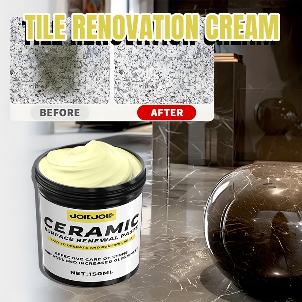 JOKJOK Professional-Grade Stone Polishing Wax - Quick Renewal & Shine, Multi-Surface Nano Formula for Marble, Ceramic, Porcelain