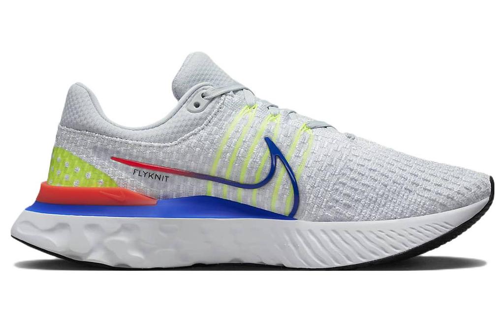 Nike React Infinity Run Flyknit 3 Pure Platinum Racer Blue DX3353-001
