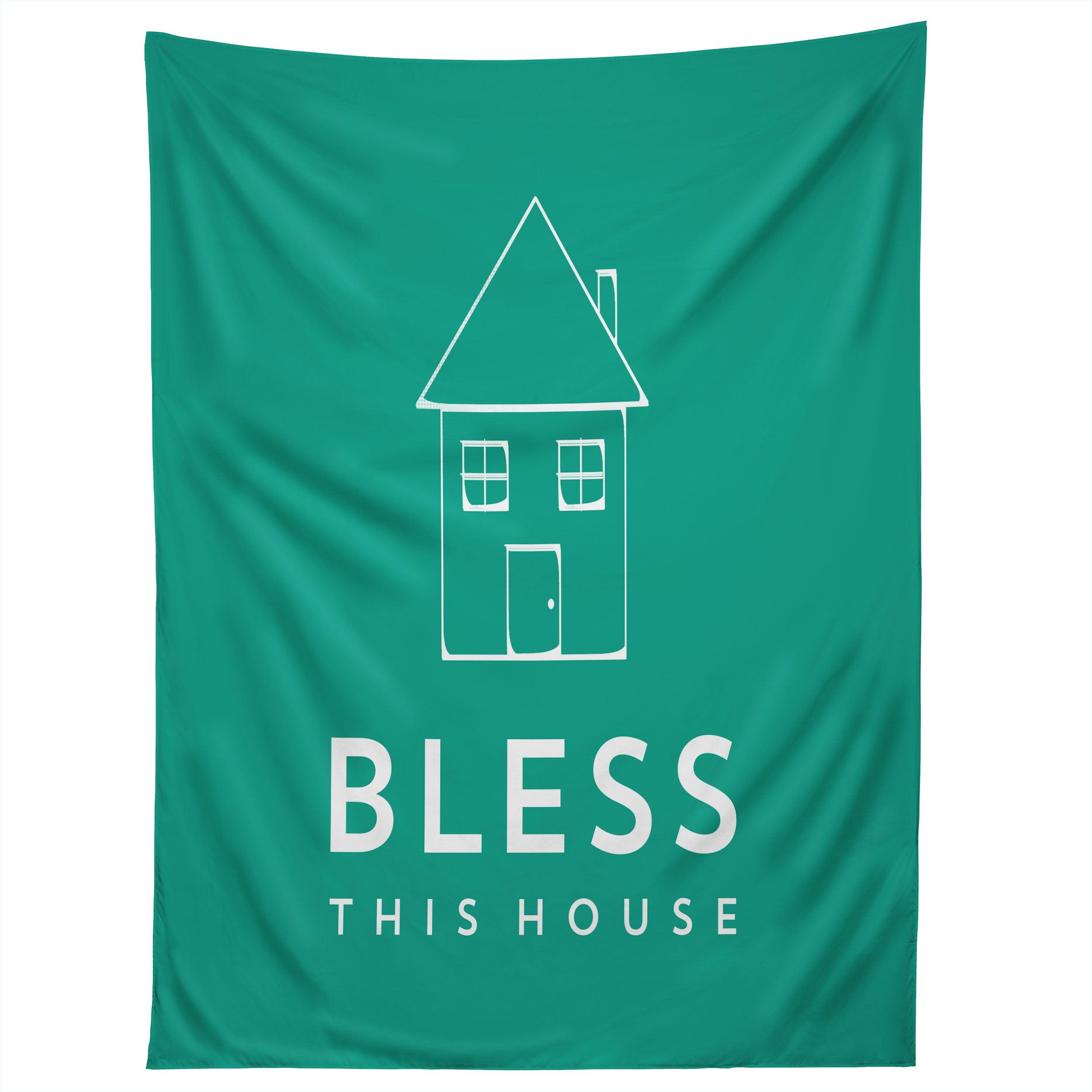 BLESS THIS HOUSE tapestry 75x100