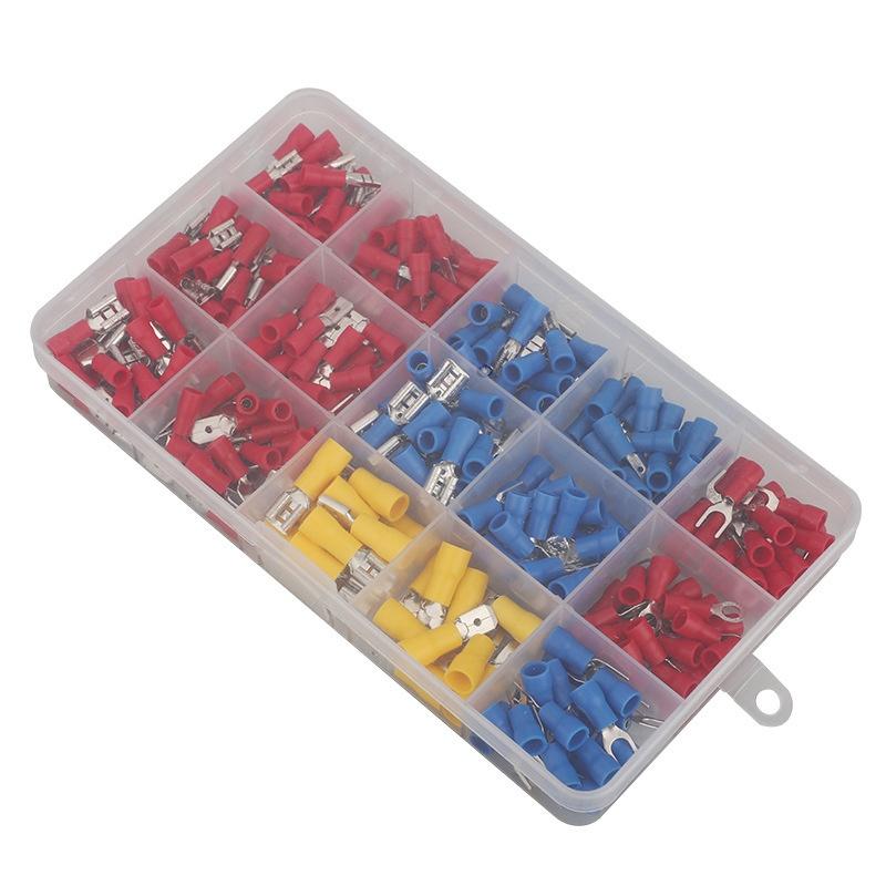 Insulated Terminal Block Set with Crimping Pliers 102/280Pcs Durable Electrical Connectors Kit for Home Car Repair
