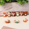 5Pcs 3D Silicone Squirrel Cow Turtle Animal Beads Accessories Diy Jewelry Keychains Pendants Handcrafted Kits