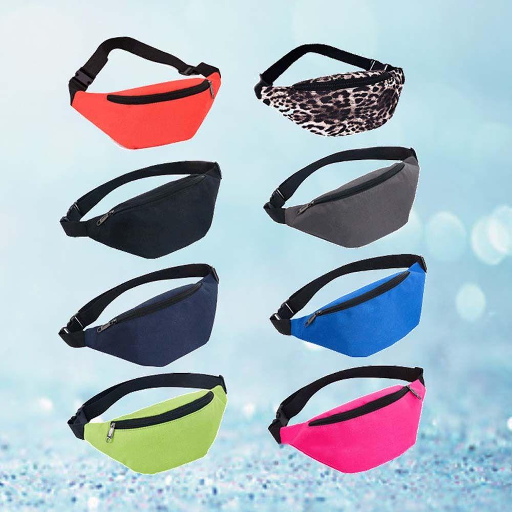 Solid Color Running Chest Bag Waterproof Fitness Crossbody Bag Sports Shoulder Bag  Female/Male