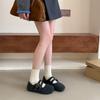 Fashion retro inner height increase flat shoes children's shoes versatile outer wear 2025 autumn new non-slip Mary Jane shoes children